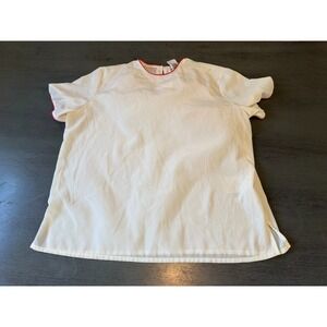 vintage white TAN JAY blouse shirt size 12